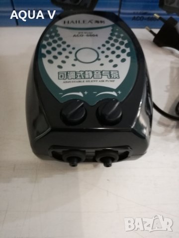 Помпа за въздух за аквариум HAILEA 6604 с 2 изхода, снимка 2 - Аквариуми - 27813450
