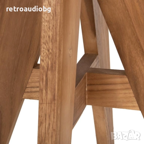 Градинска квадратна маса ЛЕО 60x60 масив тиково дърво, снимка 4 - Градински мебели, декорация  - 52800671