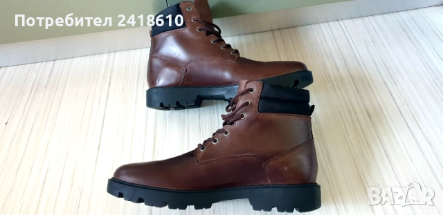 Hugo Boss Leather  Mens Size 45/29 - 29.5 см. НОВО! ОРИГИНАЛ! Мъжки Обувки!, снимка 5 - Спортно елегантни обувки - 52258802
