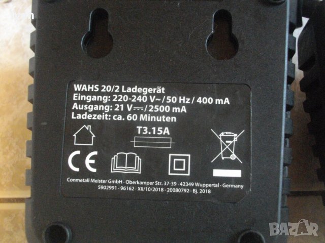 ЗА ЧАСТИ/ЗА РЕМОНТ-Ново-21V-Li-ion-Workzone-Немско Зарядно-За 18 Волтови Батерии-Тип Шейна, снимка 11 - Винтоверти - 33302860