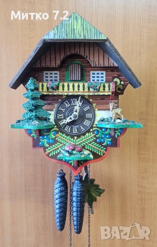 Стар немски часовник кукувица, снимка 12 - Антикварни и старинни предмети - 53160697