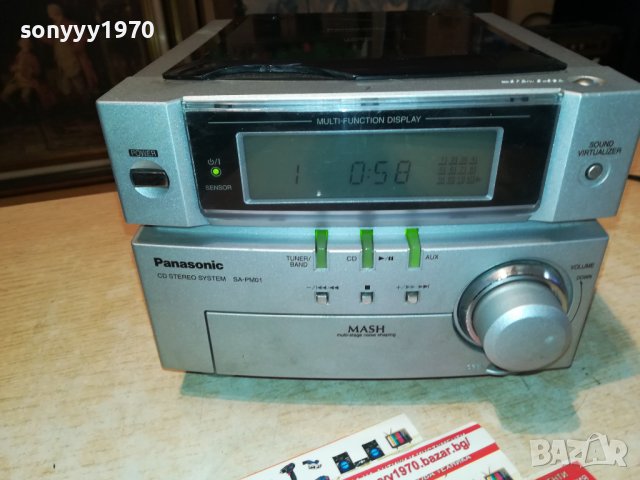PANASONIC SA-PM01-CD/TUNER/AMPLI-SWISS 2010221227, снимка 5 - Аудиосистеми - 38392960