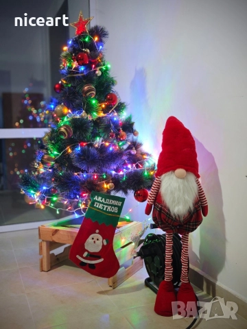 Коледна шапка и коледен чорап с име, снимка 5 - Коледни подаръци - 52588491