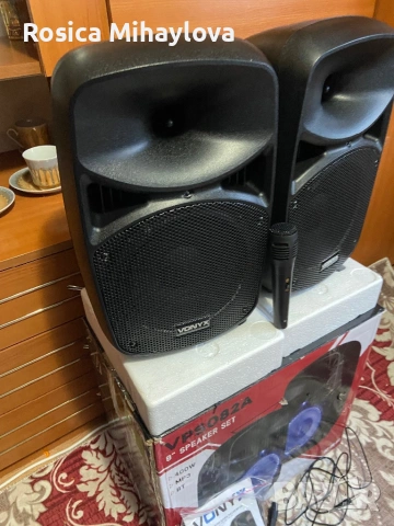Активни караоке 8 инчови тонколони 400 WATTA, снимка 3 - Караоке - 53052099