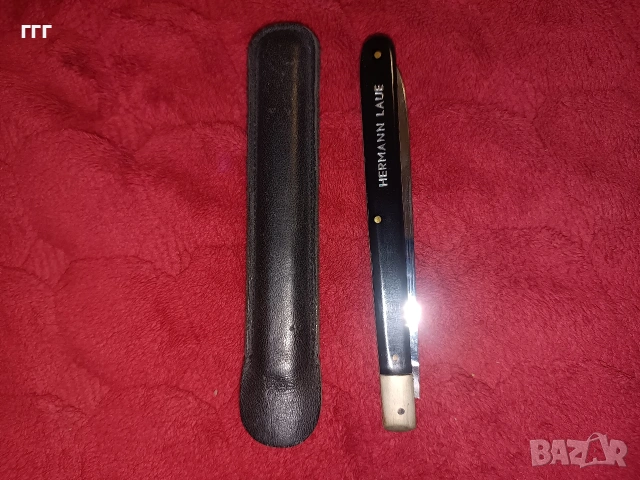Стар нож за плодове hermann laue solingen, снимка 2 - Ножове - 53050319