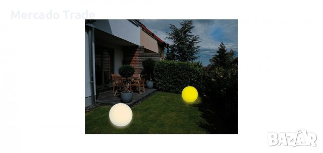 Декоративно LED соларно кълбо, 40см, снимка 3 - Декорация за дома - 36791090