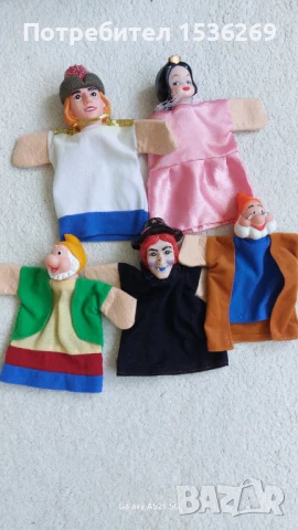 Кукли за куклен театър Снежанка кукли за пръсти, снимка 2 - Други - 51385859