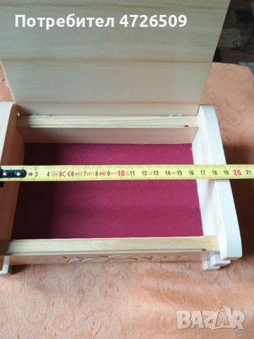 Дървена кутия за бижута , снимка 6 - Други - 53392866