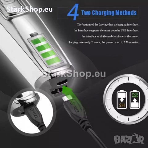 Безжична машинка за подстригване KEMEI KM-5027, снимка 4 - Друга електроника - 38498337