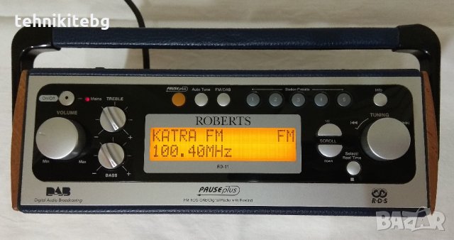 ⭐⭐⭐ █▬█ █ ▀█▀ ⭐⭐⭐ ROBERTS RD-11 - английско дизайнерско радио с DAB/FM тунер с RDS,PTY,RT,CT, снимка 4 - Радиокасетофони, транзистори - 26269154