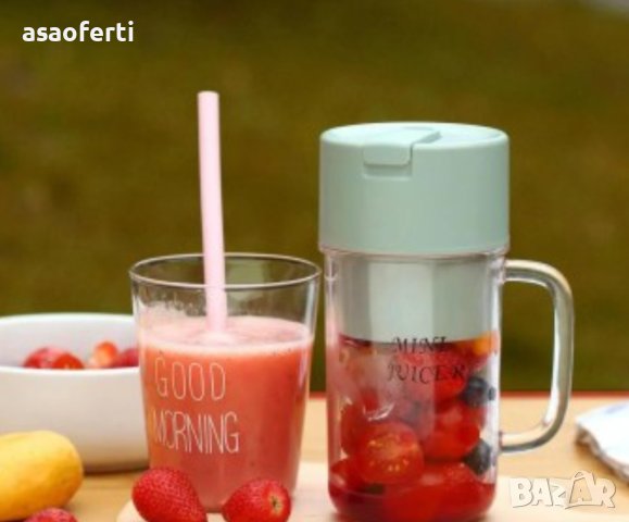 Преносим безжичен мини блендер, снимка 6 - Кухненски роботи - 43208720