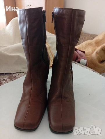 Италиански дамски ботуши естествена кожа , снимка 4 - Дамски боти - 53494757