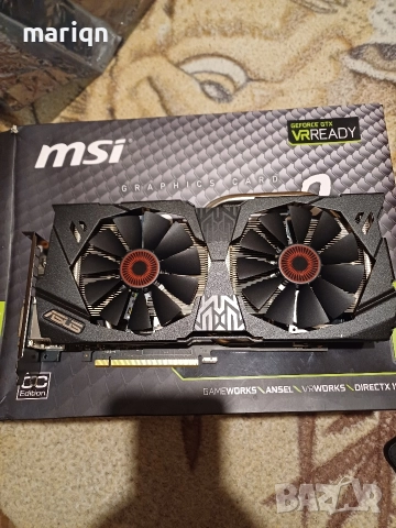 Видео карта Asus Strix GTX970 4gb , снимка 2 - Видеокарти - 52685250