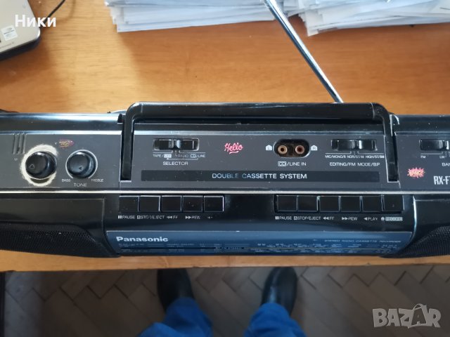 Panasonic RX-FT500 двукасетъчен касетофон, 30 лв, снимка 2 - Радиокасетофони, транзистори - 43473502