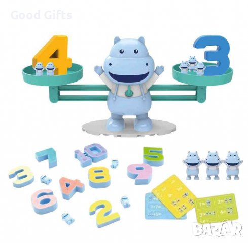 Образователна игра Везна с хипопотам, снимка 2 - Образователни игри - 38141083