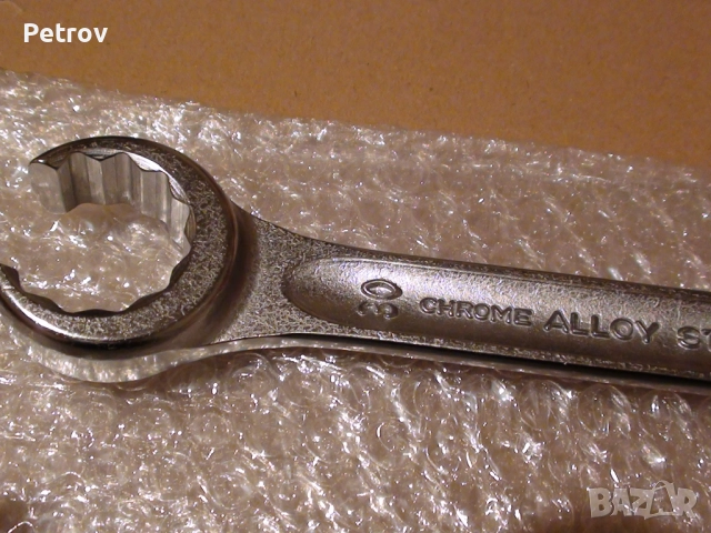 STAHLWILLE - OPEN RING 24 - MADE IN GERMANY - ЧИСТО НОВ ПРОФЕСИОНАЛЕН Ключ 30 x 32 mm / CHROME ALLOY, снимка 12 - Ключове - 51790767