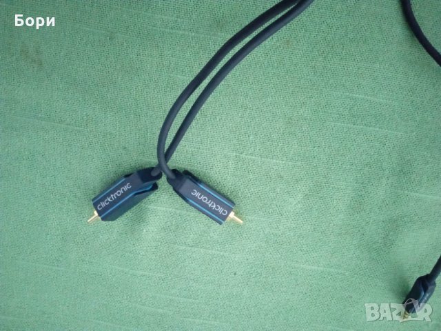 CLICKTRONIC кабел 3.5 към 2 х чинч  15 метра, снимка 2 - Други - 35182632