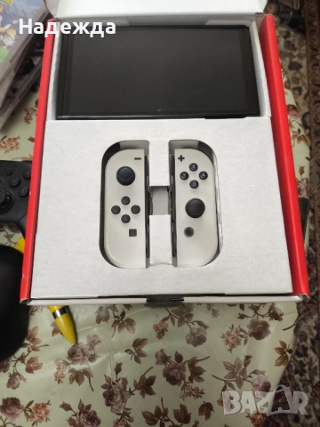 Nintendo Switch OLED хакнат +256gb Карта +джойстик, снимка 4 - Nintendo конзоли - 52771967