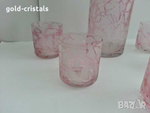 Гарафа с чаши, снимка 3 - Антикварни и старинни предмети - 28364643