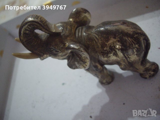 Стара статуетка на слон., снимка 2 - Антикварни и старинни предмети - 43925992