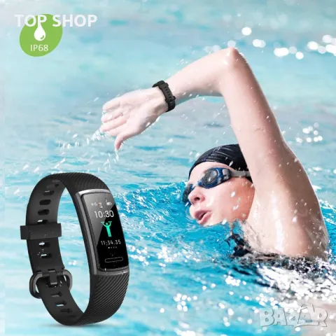 Смарт часовник фитнес тракер Монитор за спорт Крачкомер Водоустойчив, снимка 7 - Смарт часовници - 49292009