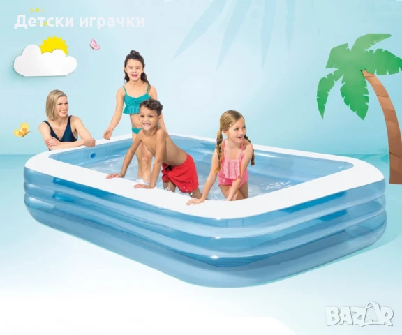 Надуваем басейн INTEX, 305 х 183 х 56 см, семеен, 1020л , снимка 6 - Басейни и аксесоари - 50775246