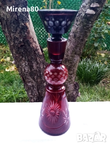 * Bohemia * - антикварен кристален сервиз !, снимка 3 - Антикварни и старинни предмети - 52653169