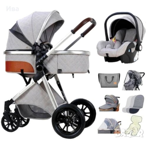 БЕЗПЛАТНА ДОСТАВКА Нова комбинирана бебешка количка 