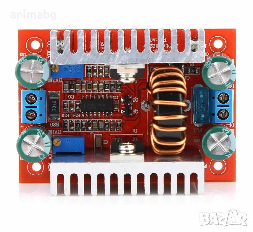 ANIMABG Повишаващ инвертор DC / DC 400W вход от 8.5V до 50V, 15A изход от 10V до 60V, 12A, снимка 4 - Друга електроника - 44098508