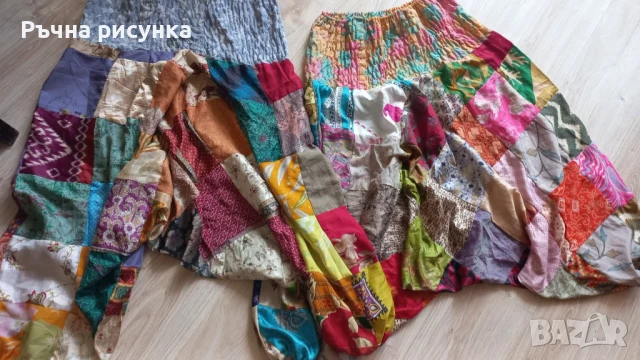 Оригинални копринени индийски шалвари по 30лв /брой, снимка 8 - Панталони - 50994977