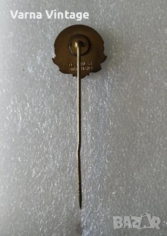 Значка за 60-годишнината на ADAC (Общ немски автомобилен клуб) 1903-1963. DESCHLER MUNCHEN 9 Германи, снимка 3 - Колекции - 51250001