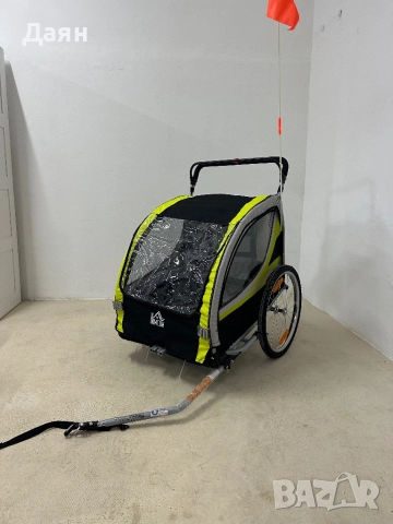 Велосипедно ремарке Homcom 2 в 1, снимка 2 - Други - 52748168