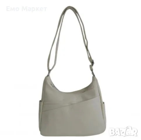 Средна дамска чанта с ципове и регулираща се дръжка, снимка 5 - Чанти - 50160731