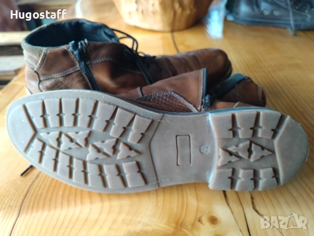 Винтидж мъжки бутикови Calzolai италиански кожени обувки боти45, снимка 6 - Мъжки боти - 52572034