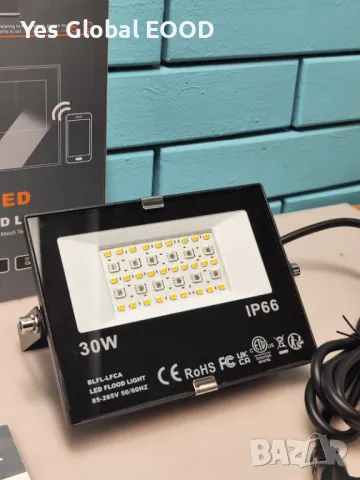 DUSKTEC 30W RGB LED Прожектор с Bluetooth управление, IP66