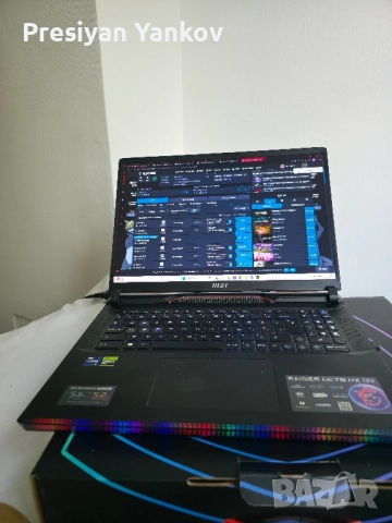 MSI Raider GE78 HX 17.3" 240Hz QHD+ Gaming Laptop, снимка 5 - Лаптопи за игри - 52113718