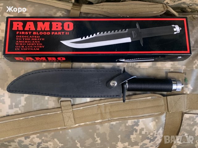 НОЖ “RAMBO II”, снимка 7 - Оборудване и аксесоари за оръжия - 39750864
