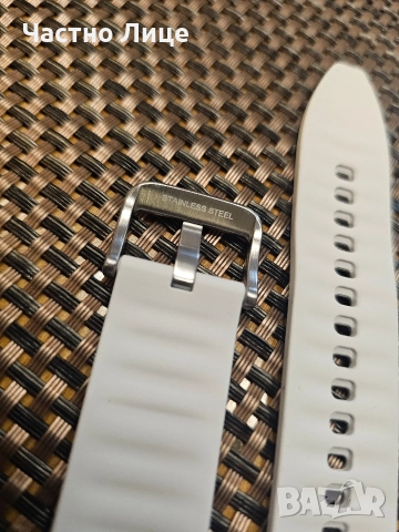 Оригинална бяла хибридна каишка за Watch 8 Classic, снимка 4 - Резервни части за телефони - 52582563