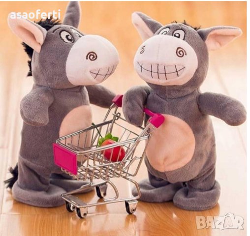 Интерактивна плюшена играчка – говорещо, пеещо и ходещо магаре, снимка 2 - Образователни игри - 43317942
