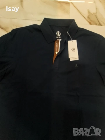 Мъжка тениска БОГНЕР 3ХЛ последен размер в тъмно син цвят , снимка 10 - Тениски - 52206855