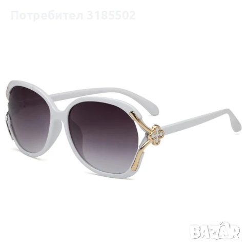 дамски слънчеви очила с овални стъкла и декорация на рамката.Вариант 1: C1 black(черен);, снимка 15 - Други - 50852684