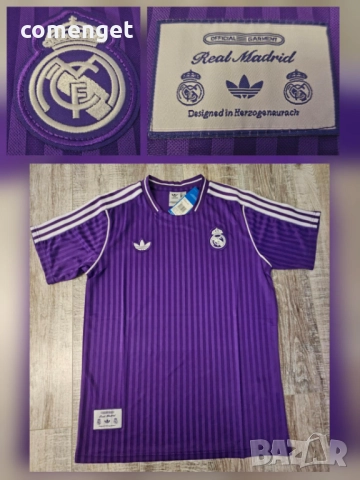 МОДЕЛ 2025! REAL MADRID ICON фланелки от серията ADIDAS ORIGINALS / Адидас с ретро дизайн.