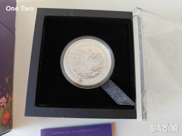 Сребърна монета 1 oz Australian Swan 2025 1oz, снимка 2 - Нумизматика и бонистика - 52706790