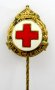 Царска значка -Червен кръст-Аз служа с корона-Оригинал, снимка 1 - Антикварни и старинни предмети - 35403020