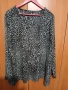 4xl ЕФЕКТНА БЛУЗКА В СИВ ЦВЯТ С ЛЕОПАРДОВ ПРИНТ/ръкавите се скъсяват/, снимка 3