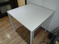 Трапезна Маса IKEA MELLTORP 75x75x72 см - Бяла с метални крака, снимка 5