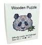 Дървен пъзел животни ПАНДА / А4 формат Размер М / 27 модела, снимка 2