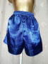  STINNA L/XL Сатенени сини шорти, снимка 1