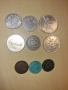 Сребърни монети 1 лев 2 лева 50 стотинки и европейски, снимка 10