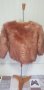 Еко кожух Италия  късо дамско палто с косми , снимка 13